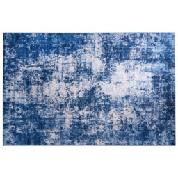 OHS Abstract Rug Washable Carpet Living Room Bedroom Mat, Navy - 120 X 170Cm - thumbnail 7