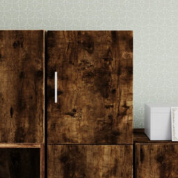 Walplus Wall Cabinet Smoked Oak 30X42.5X40 Cm Engineered Wood - thumbnail 1