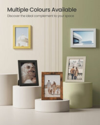 LEDREM Set Of 10 Picture Frames, Two 20 X 25 Cm (8 X 10 Inches), Four 13 X 18 Cm (5 X 7 Inches), Four 10 X 15 Cm (4 X 6 Inches), Brown - thumbnail 7