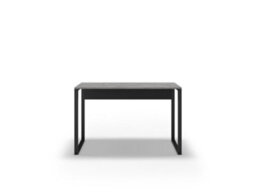 Decortie Inna Modern Work Table Retro Grey, Black With Sturdy Black Metal Legs Particle Board Industrial Desk Width 100Cm - thumbnail 4