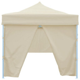 Walplus Folding Pop-Up Party Tent Garden Gazebo Canopy With 8 Sidewalls 3X9 M Cream - thumbnail 5