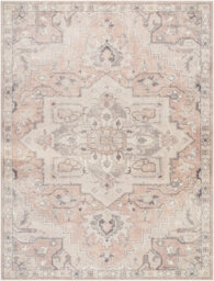 Livabliss Becki Owens Elle-Vintage Grey Beige Brown Traditional Boho Living Dining Bedroom Rug 160 X 213 Cm Easy Care, Non Shedding