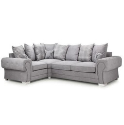 Verona Grey Sofa Bed Right Hand Facing Corner (Scatter Back) - thumbnail 2