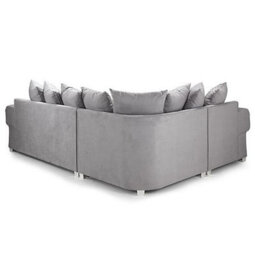 Verona Grey Sofa Bed Right Hand Facing Corner (Scatter Back) - thumbnail 3