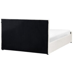 Beliani Ottoman Bed Boucle Rochefort 160 X 200 Cm (Eu King Size) Off-White - thumbnail 8