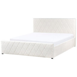 Beliani Ottoman Bed Boucle Rochefort 160 X 200 Cm (Eu King Size) Off-White - thumbnail 6