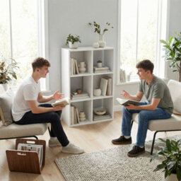 Homcom Industrial Storage Shelf, Bookcase, Bookshelf, White Wood Effect - thumbnail 6