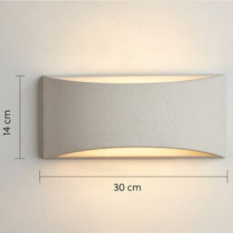 Harper Living Concrete Art Deco Medium Plaster Indoor Wall Light (14 X 30 X 10Cm) - thumbnail 4