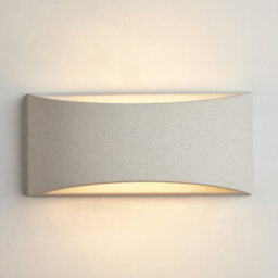 Harper Living Concrete Art Deco Medium Plaster Indoor Wall Light (14 X 30 X 10Cm) - thumbnail 1