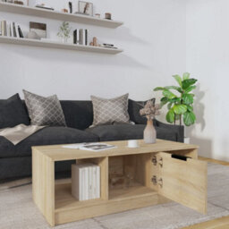Berkfield Coffee Table Sonoma Oak 102X50X36 Cm Engineered Wood - thumbnail 7