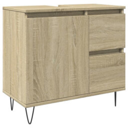 Berkfield Bathroom Cabinet Sonoma Oak 65X33X60 Cm Engineered Wood - thumbnail 2