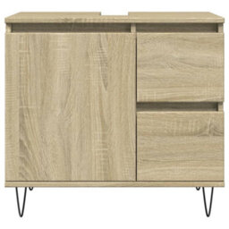 Berkfield Bathroom Cabinet Sonoma Oak 65X33X60 Cm Engineered Wood - thumbnail 3