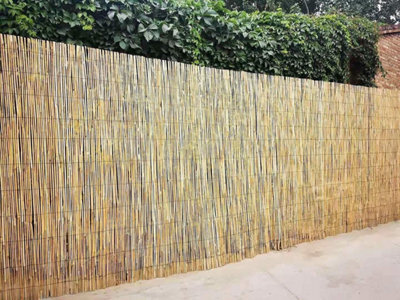 Prime Plus 2M X 4M Natural Split Reed Fence Hand-Woven Reed Screening Outdoor Garden Privacy - image 1