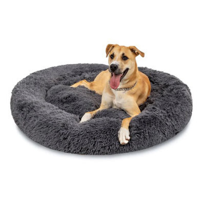 Alivio Dog Cat Bed, Anti Anxiety Washable Round Donut Shape Animal Bed - image 1