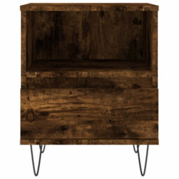 Berkfield Bedside Cabinets 2 Pcs Smoked Oak 40X35X50 Cm Engineered Wood - thumbnail 7
