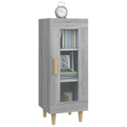 Berkfield Sideboard Grey Sonoma 34.5X34X90 Cm Engineered Wood - thumbnail 4