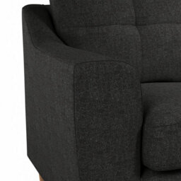 Furnishings For Less UK Baxter Charcoal Tufted Fabric Sofa Suite 3 Seater And 2 Seater Sofa - thumbnail 4