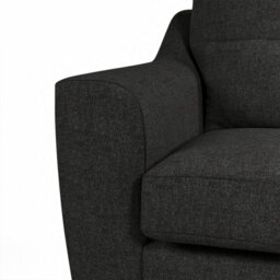 Furnishings For Less UK Baxter Charcoal Tufted Fabric Sofa Suite 3 Seater And 2 Seater Sofa - thumbnail 3