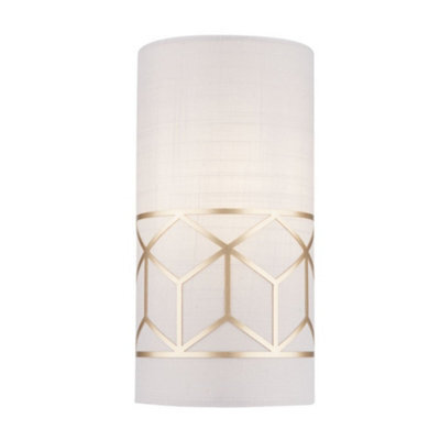 Luminosa Lighting Luminosa Messina Flush Wall Lamp Gold, 1 Light, E14 - image 1