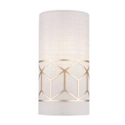 Luminosa Lighting Luminosa Messina Flush Wall Lamp Gold, 1 Light, E14 - thumbnail 3