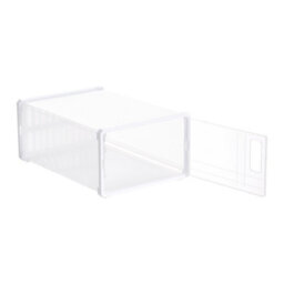Living And Home White 12 Pcs Dustproof Plastic Shoe Storage Box - thumbnail 4
