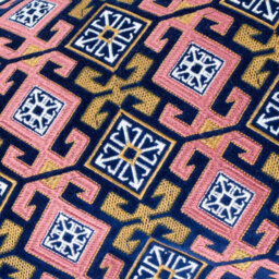 Paoletti Laurel Embroidered Velvet Cushion Cover - thumbnail 4