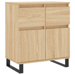 Berkfield Durable Sideboard Sonoma Oak 60X35X70 Cm Engineered Wood - thumbnail 1