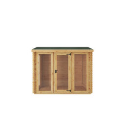Waltons 3M X 2.5M Wooden 19mm Garden Log Cabin Summerhouse Apex Shed 10Ft X 8Ft - thumbnail 8