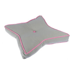 Homescapes Grey And Pink Star Floor Cushion - thumbnail 3