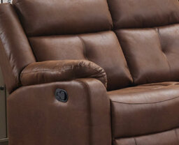 SC FURNITURE LIMITED Brown Fabric Reclining 2 Seater Sofa - Colorado - thumbnail 3