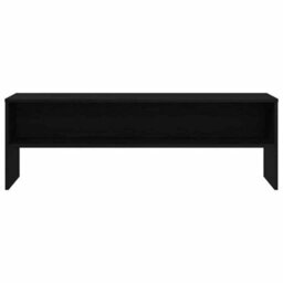 Berkfield Tv Cabinet Black Oak 120X40X40 Cm Engineered Wood - thumbnail 5