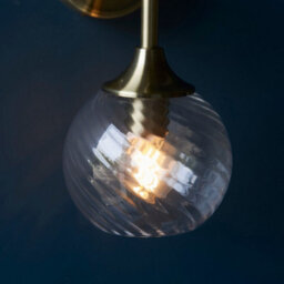 Luminosa Lighting Luminosa Allegra Glass Shade Wall Lamp With Shade Antique Brass - thumbnail 5