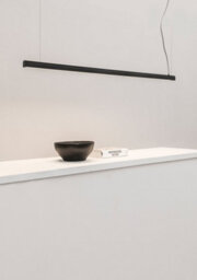 Luminosa Lighting Luminosa Vico 115Cm Black Pendant Lamp With Recessed Canopy - thumbnail 2