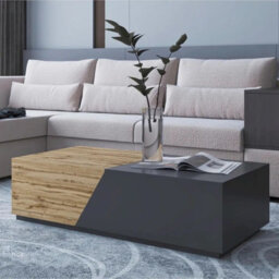 Ceelias Living Room Set Tv Stand Sideboard Coffee Table  Modern Finish Anthracite Wotan - thumbnail 4
