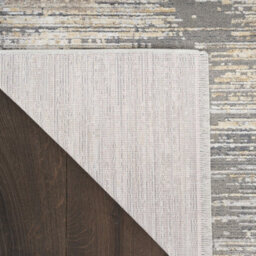 Grey Gold Modern Abstract Easy To Clean Living Room Bedroom & Dining Room Rug-66 X 244Cm (Runner) - thumbnail 8