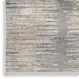 Grey Gold Modern Abstract Easy To Clean Living Room Bedroom & Dining Room Rug-66 X 244Cm (Runner) - thumbnail 6