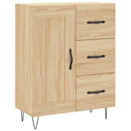 Berkfield Highboard Sonoma Oak 69.5X34X180 Cm Engineered Wood - thumbnail 7