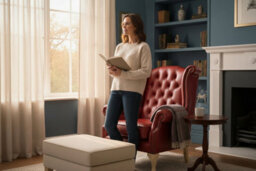 Chesterfield High Back Wing Chair Vele China Red Bespoke In Queen Anne Style - thumbnail 3