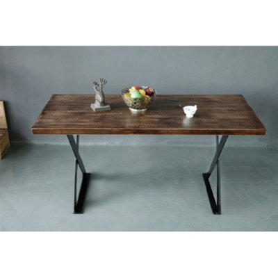 Darphe X Shape Metal Furniture Legs Black Table/desk Base, 2 Pack, 40Cm X 30Cm - image 1