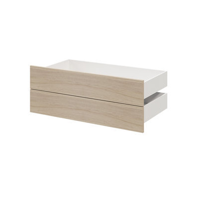 GoodHome Atomia Modular Matt Oak Effect Slab Large External Drawer (H)185mm (W)997mm (D)500mm, Set Of 2 - image 1