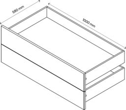 GoodHome Atomia Modular Matt Oak Effect Slab Large External Drawer (H)185mm (W)997mm (D)500mm, Set Of 2 - thumbnail 4