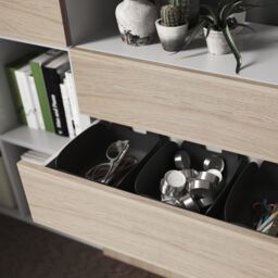 GoodHome Atomia Modular Matt Oak Effect Slab Large External Drawer (H)185mm (W)997mm (D)500mm, Set Of 2 - thumbnail 3