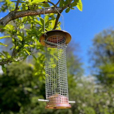 Selections Copper Style Hanging Bird Nut Feeder - image 1
