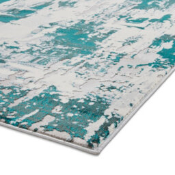 Grey Green Abstract Rug, 8mm Thick Easy To Clean Rug, Grey Green Rug For Bedroom, Livingroom & Diningroom-120Cm X 170Cm - thumbnail 4