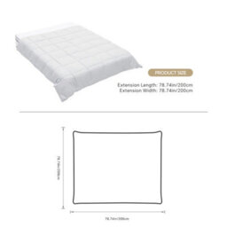 Darphe White Double Size Down Alternative Quilted Duvet Insert With Corner Tabs 200 X 200Cm - thumbnail 8