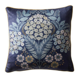 Appletree Evelina Geometric Floral Velvet Filled Cushion - thumbnail 3