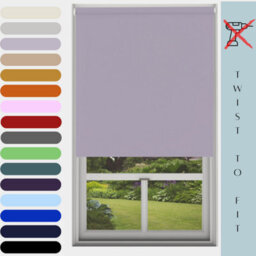 Caecus Blinds Mtm Blinds Outlet No Drill Blackout Roller Blind Lavender 090Cm - thumbnail 1