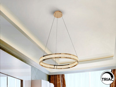 Luminosa Lighting Luminosa Lorian Pendant Ceiling Light Gold Led 3000K - Uk Stock - image 1