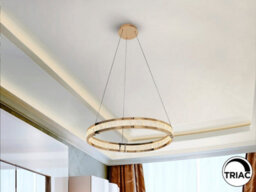 Luminosa Lighting Luminosa Lorian Pendant Ceiling Light Gold Led 3000K - Uk Stock - thumbnail 1