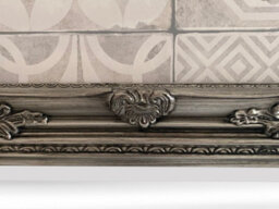 Downton Interiors Antique Silver Tall Ornate Dressing Wall Mirror With Bevelled Glass 142Cm - thumbnail 6